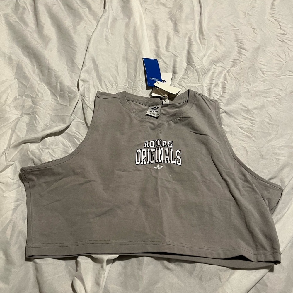 Adidas Originals Gray Women's Crop Top size 18